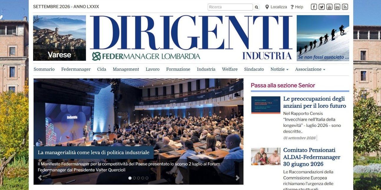copertina dirigenti industria settembre