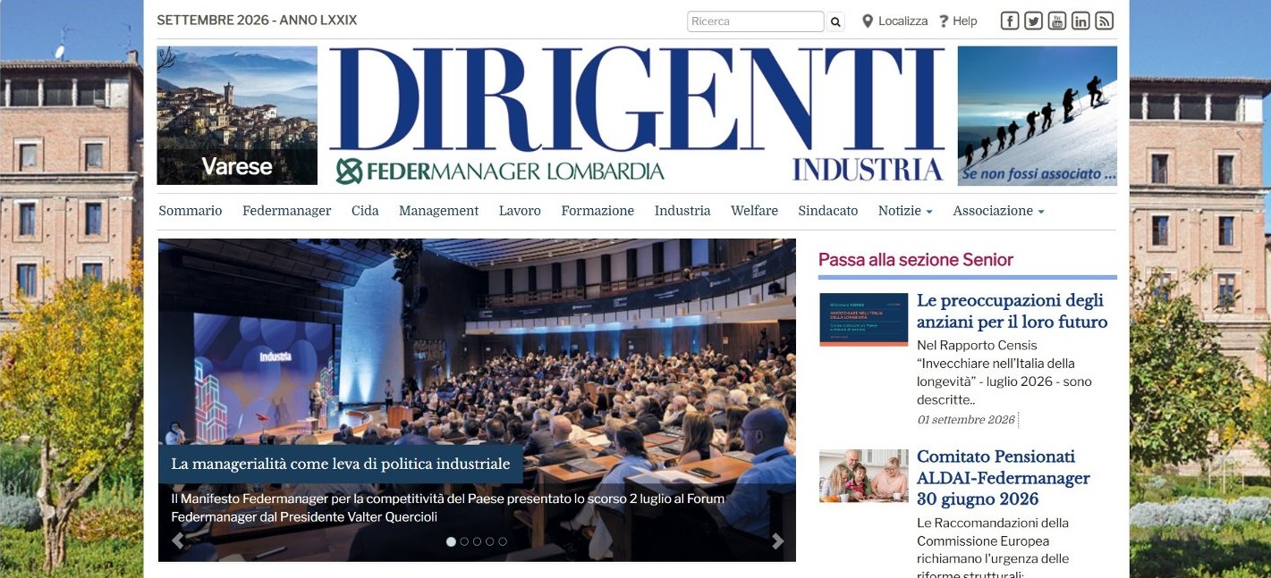 copertina dirigenti industria settembre